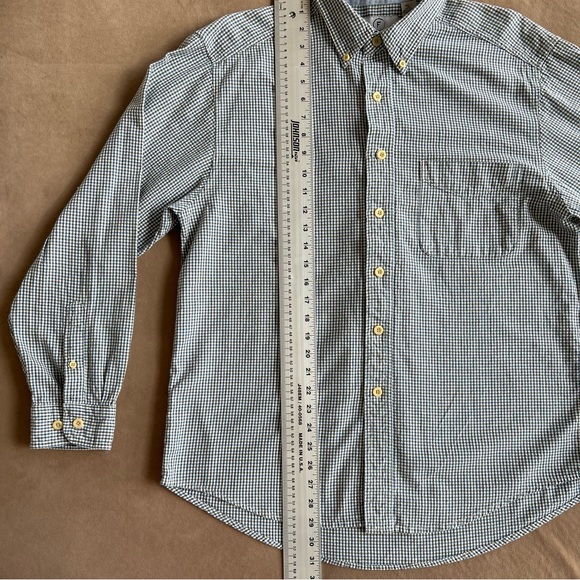 FARAH Men's Collared Shirt L Button Up, Long Sleeve Casual Cotton Plaid w/Pocket - Picture 8 of 12